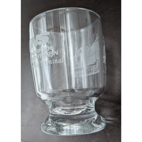 Vintage NS Norfolk Southern Detroit Terminal Glass Mug Railroadiana - Picture 3 of 7